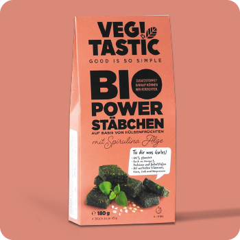 Veg!tastic pflanzliches Stäbchen Spirulina Alge